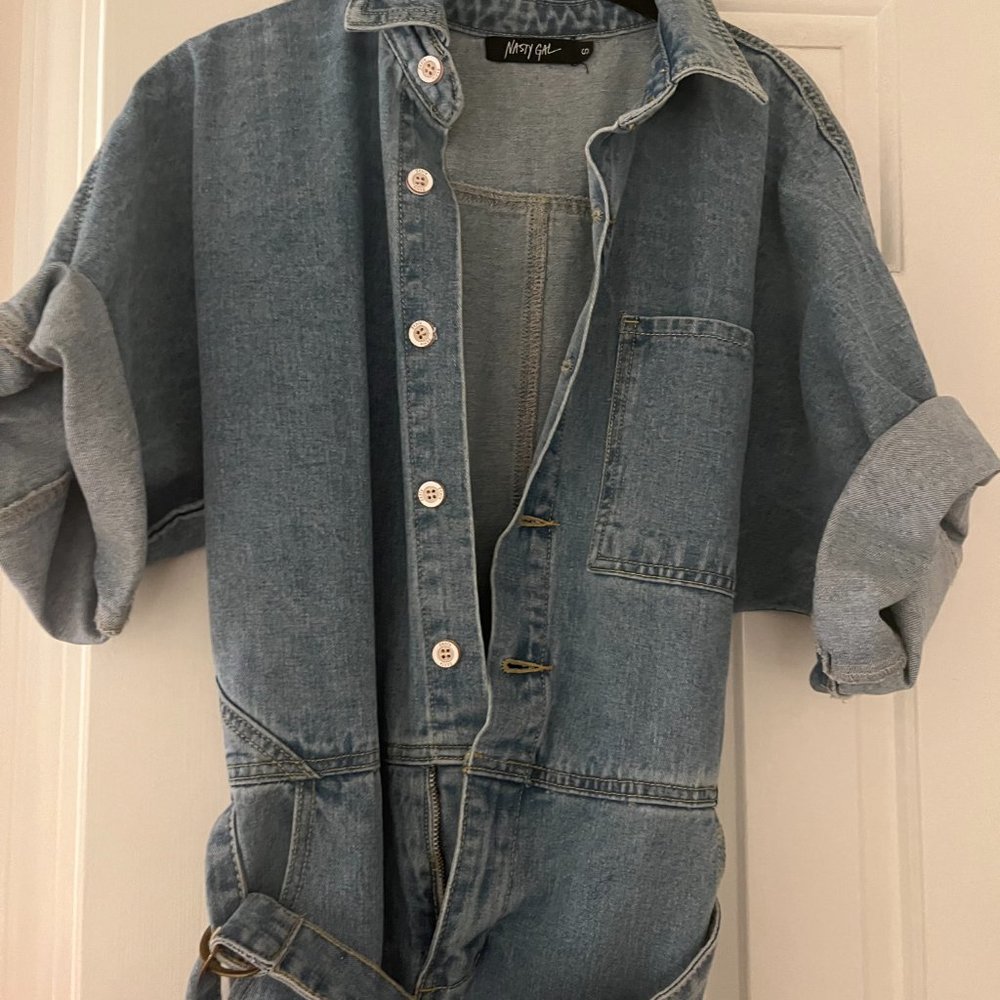 Denim Boiler Suit View 3